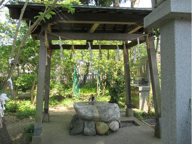 中川熊野神社の手水舎